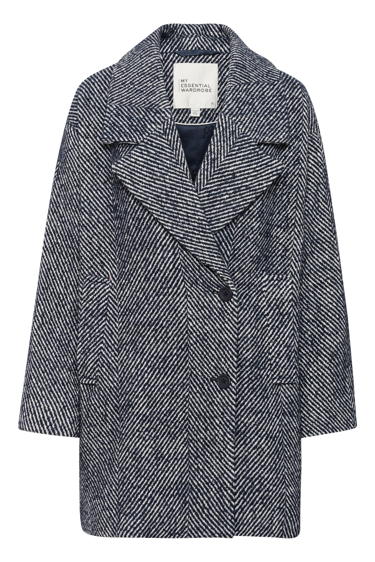 MaggieMW Knee Coat After Midnight - Off white - 10705190