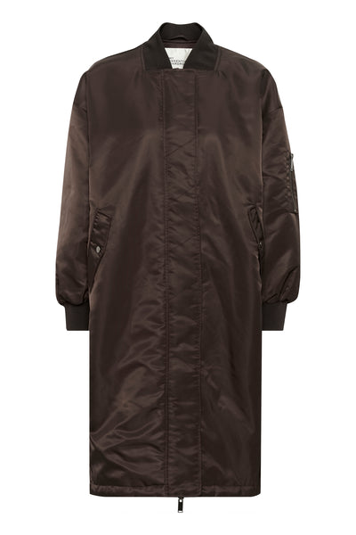 HelgaMW Reversable Long Jacket Espresso - 10705191 Thumbnail