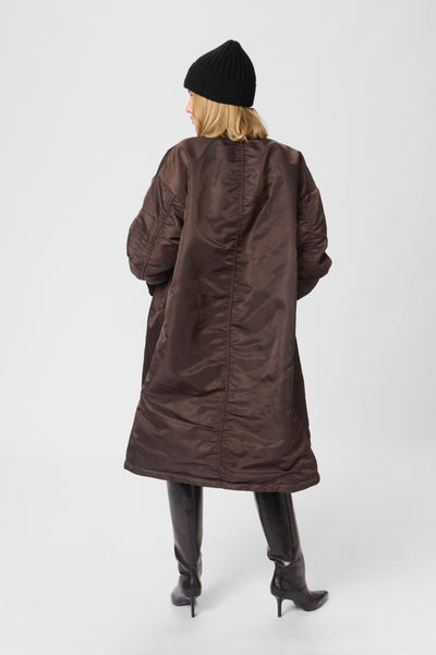 HelgaMW Reversable Long Jacket Espresso - 10705191 Thumbnail