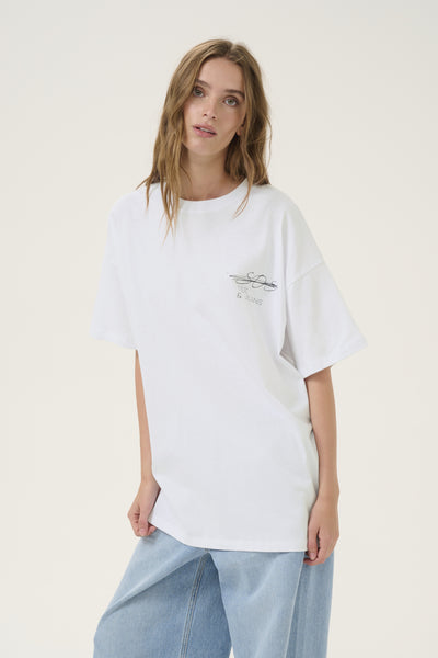 LisaMW SOS Tee Bright White - 10705211 Thumbnail