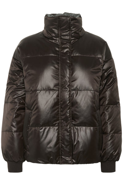 GlossyMW Reversable Down Jacke Espresso - 10705224 Thumbnail