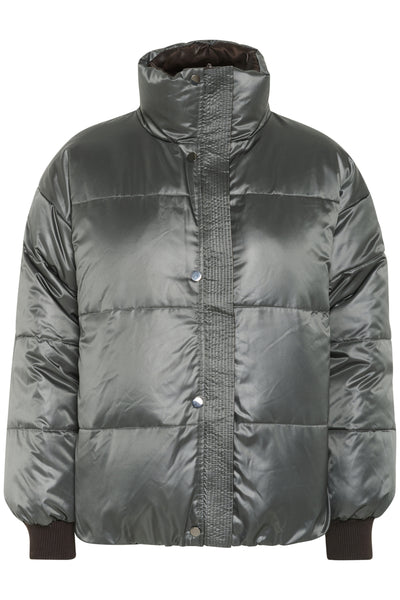 GlossyMW Reversable Down Jacke Espresso - 10705224 Thumbnail