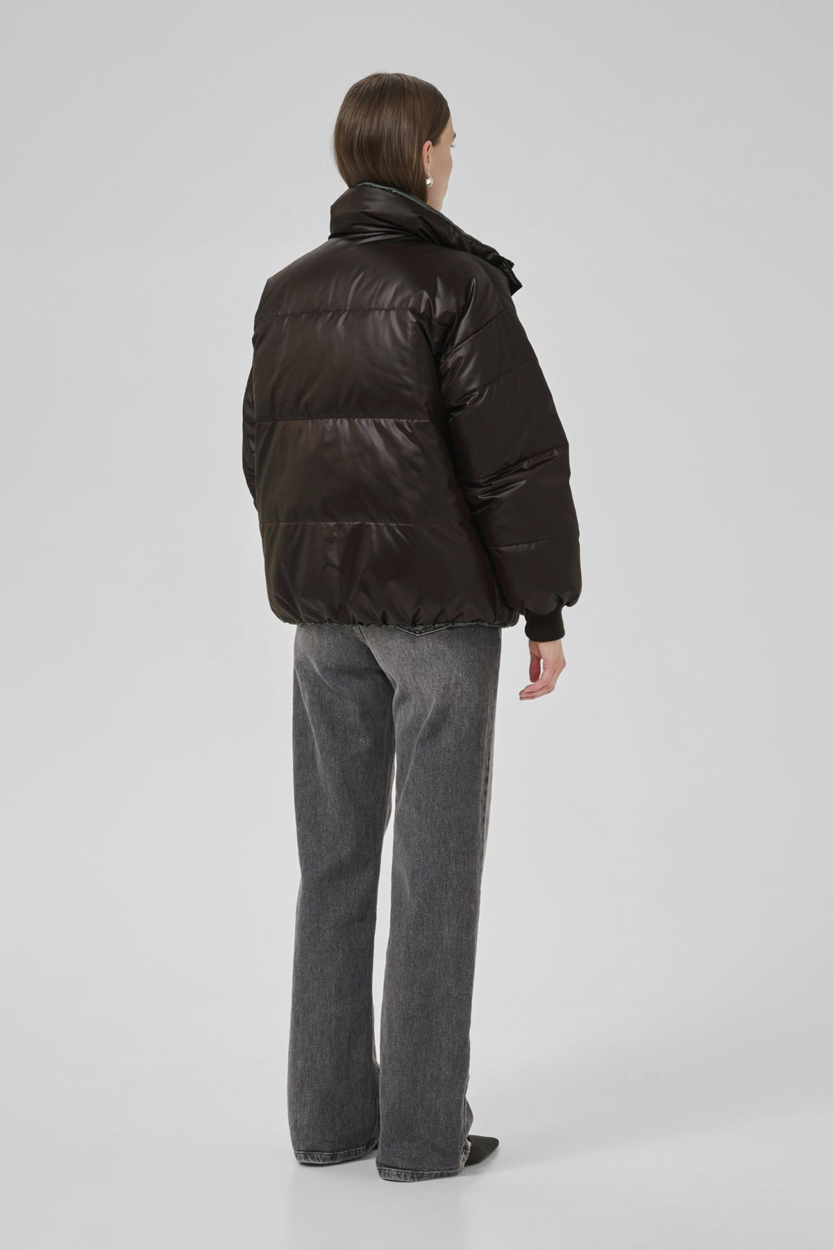 GlossyMW Reversable Down Jacke Espresso - 10705224