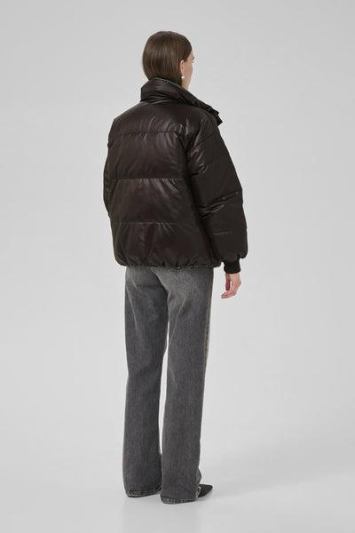 GlossyMW Reversable Down Jacke Espresso - 10705224 Thumbnail