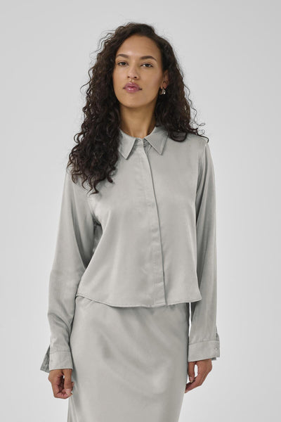 EstelleMW Short Shirt Moon Mist - 10705227 Thumbnail