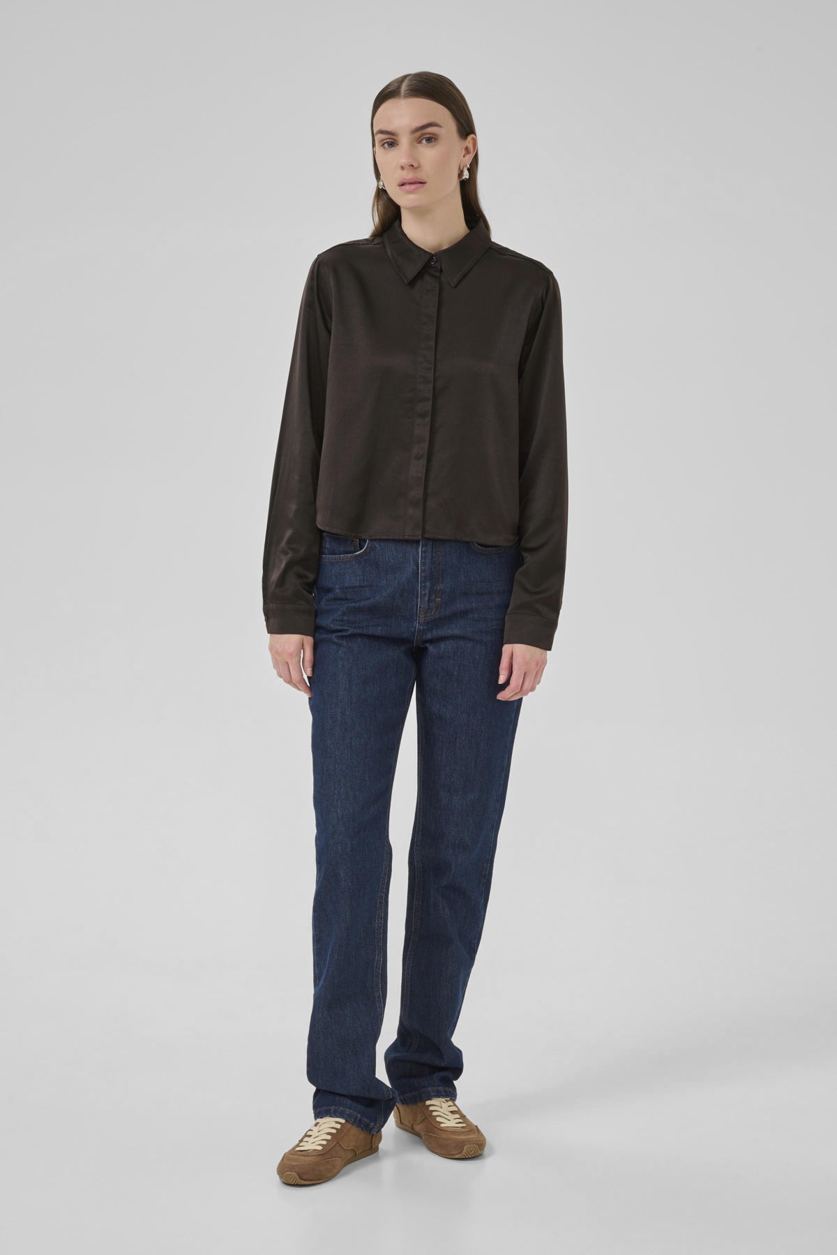 EstelleMW Short Shirt Espresso - 10705227