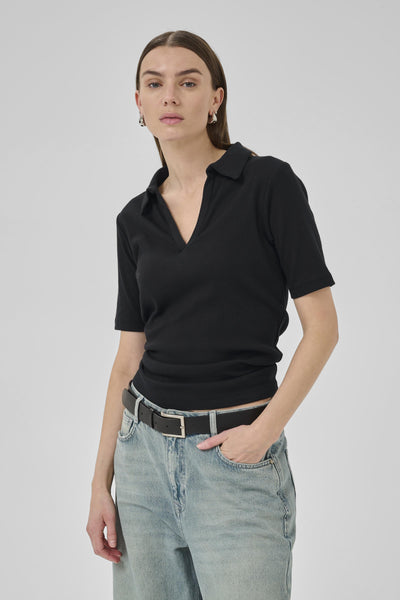 MandyMW Polo Tee Black - 10705230 Thumbnail