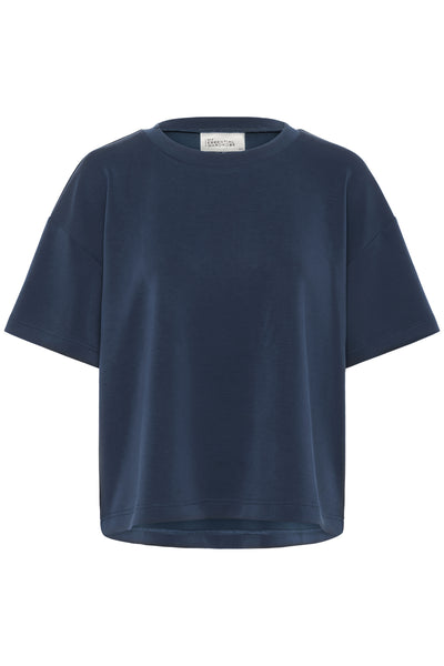 HelleMW EMB Boxy Tee After Midnight - 10705231 Thumbnail