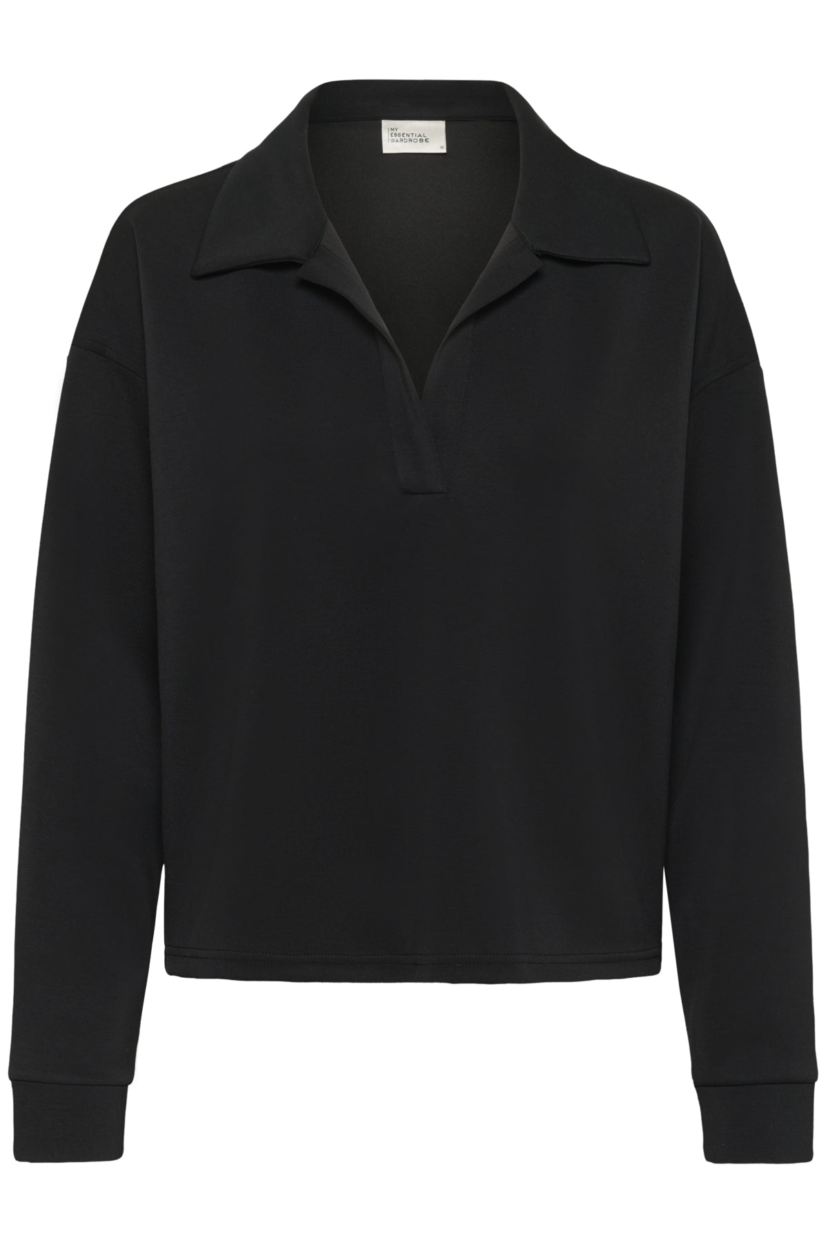 HelleMW Polo Blouse Black - 10705234