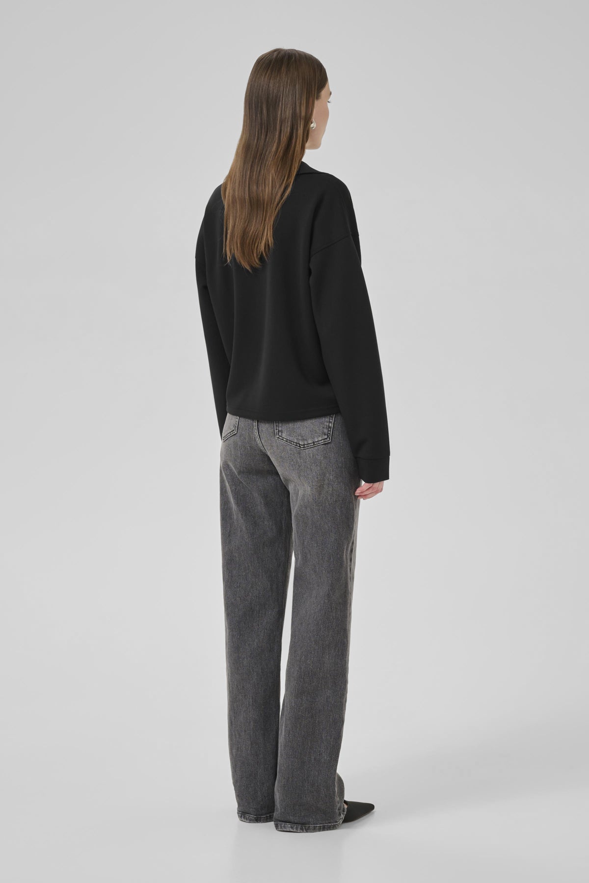 HelleMW Polo Blouse Black - 10705234