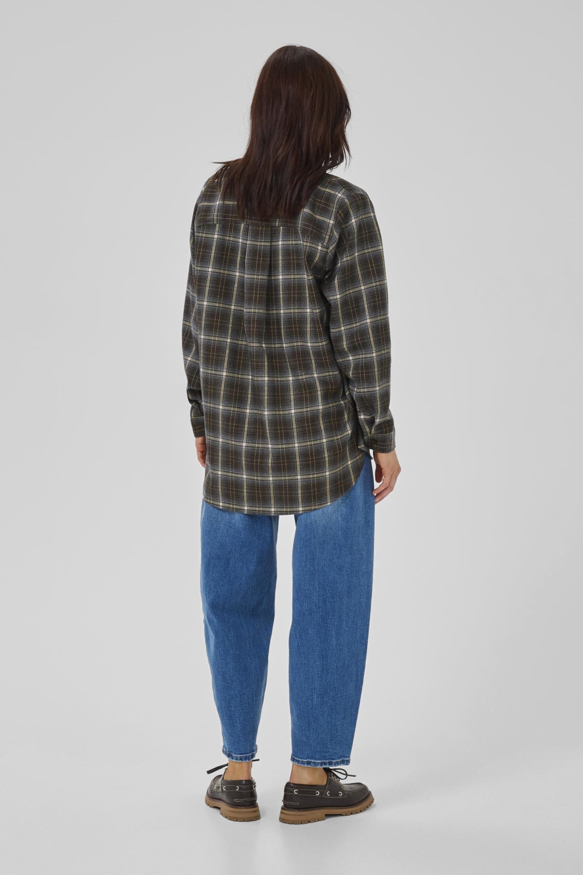 MarlyMW Shirt Espresso Check - 10705235
