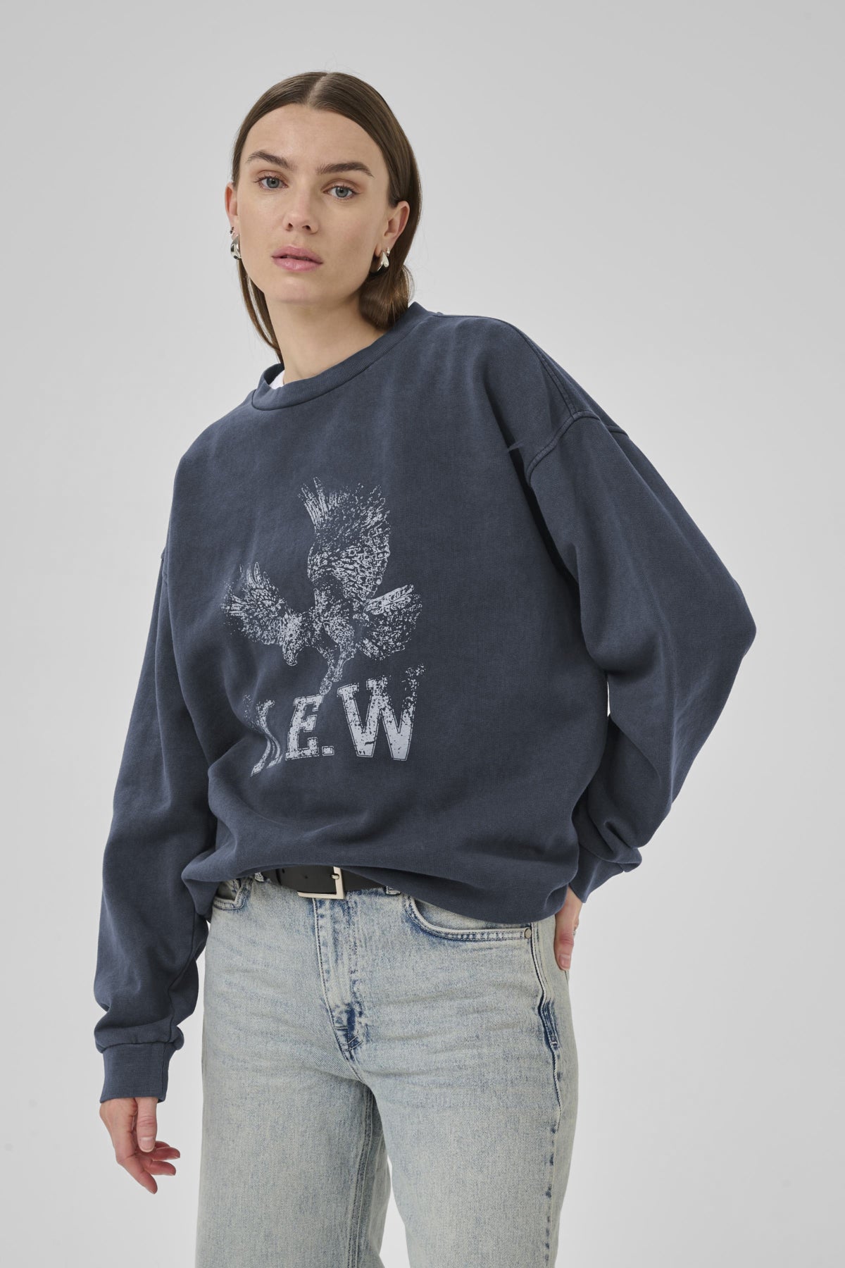 DiegoMW Eagle Sweat Dark Grey Random Wash - 10705244