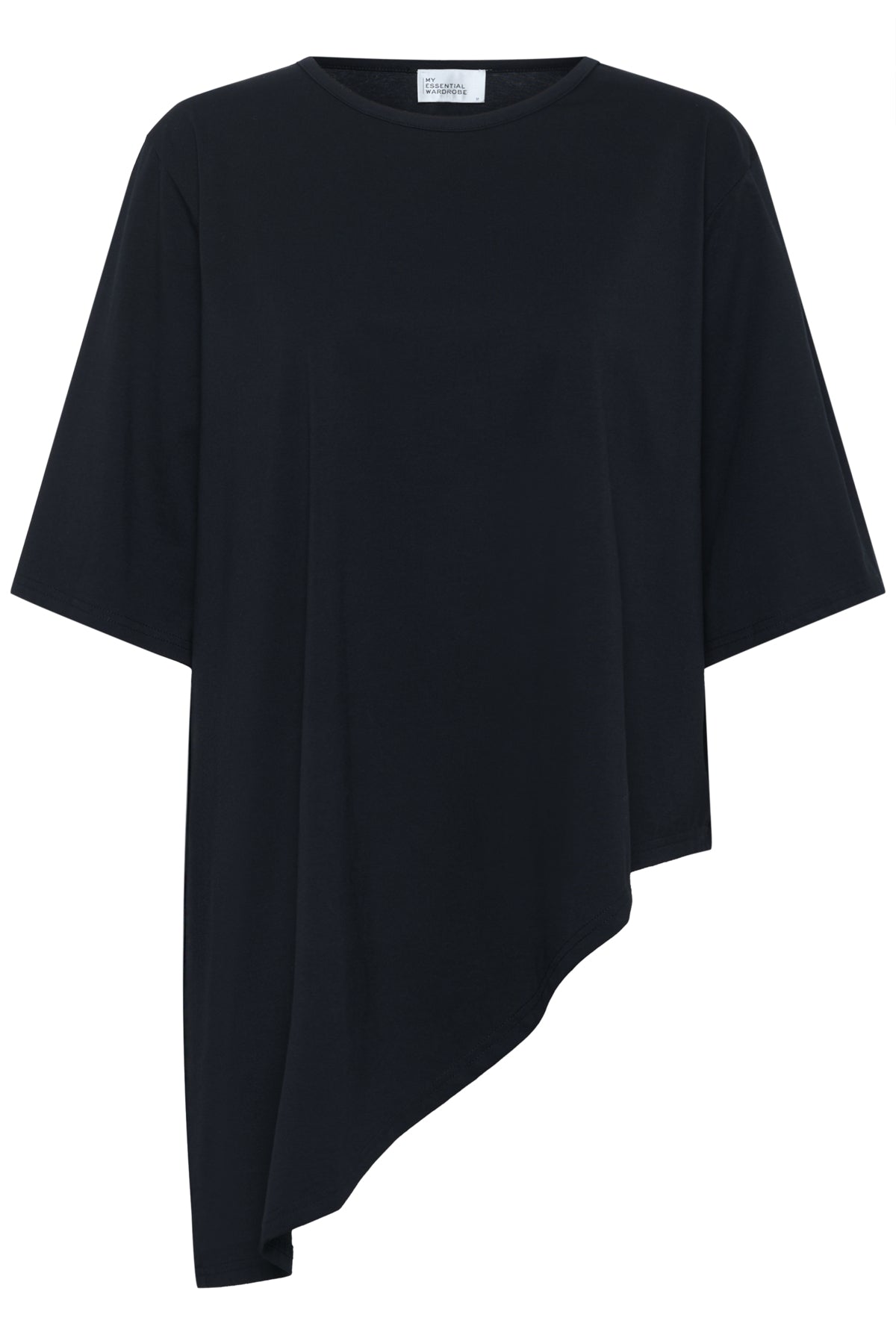 LeaMW Asymetric Tee Black - 10705255