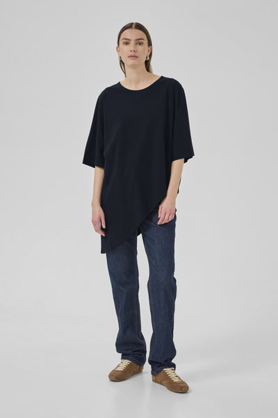 LeaMW Asymetric Tee Black - 10705255 Thumbnail
