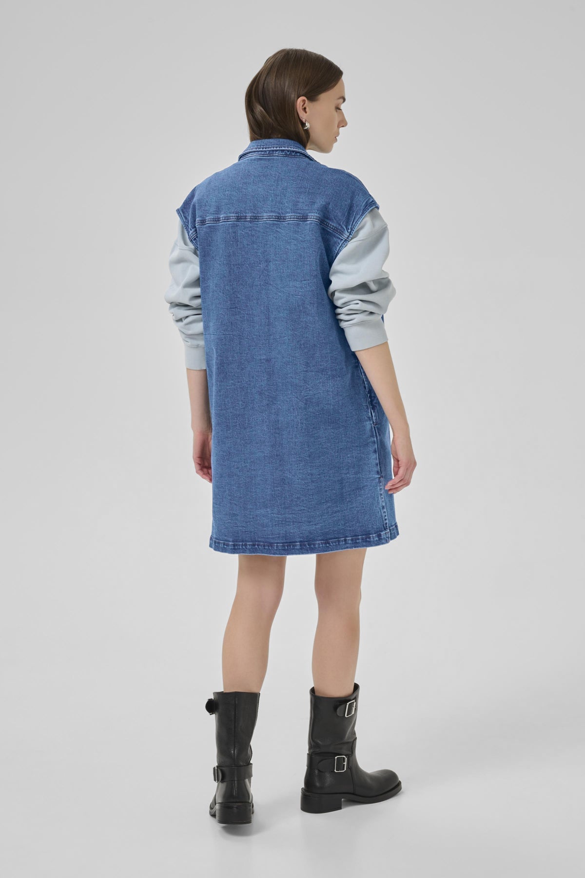 MWLeyla 144 Shirt Dress Medium Blue Wash - 10705257