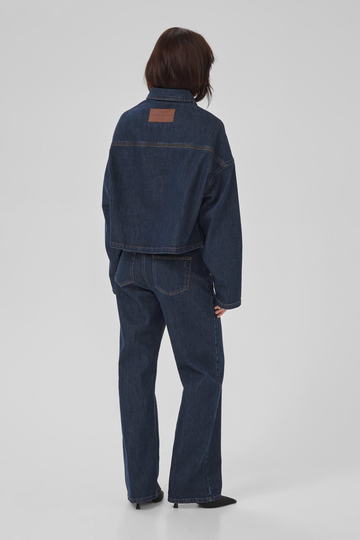 MWMalle 139 Deco Denim Jacket Dark Blue Un-Wash - 10705268