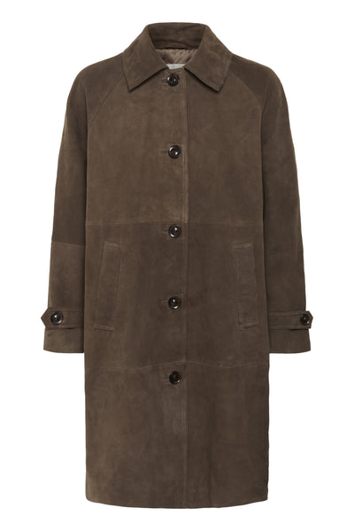 TaraMW Suede Coat Delicioso - 10705270 Thumbnail