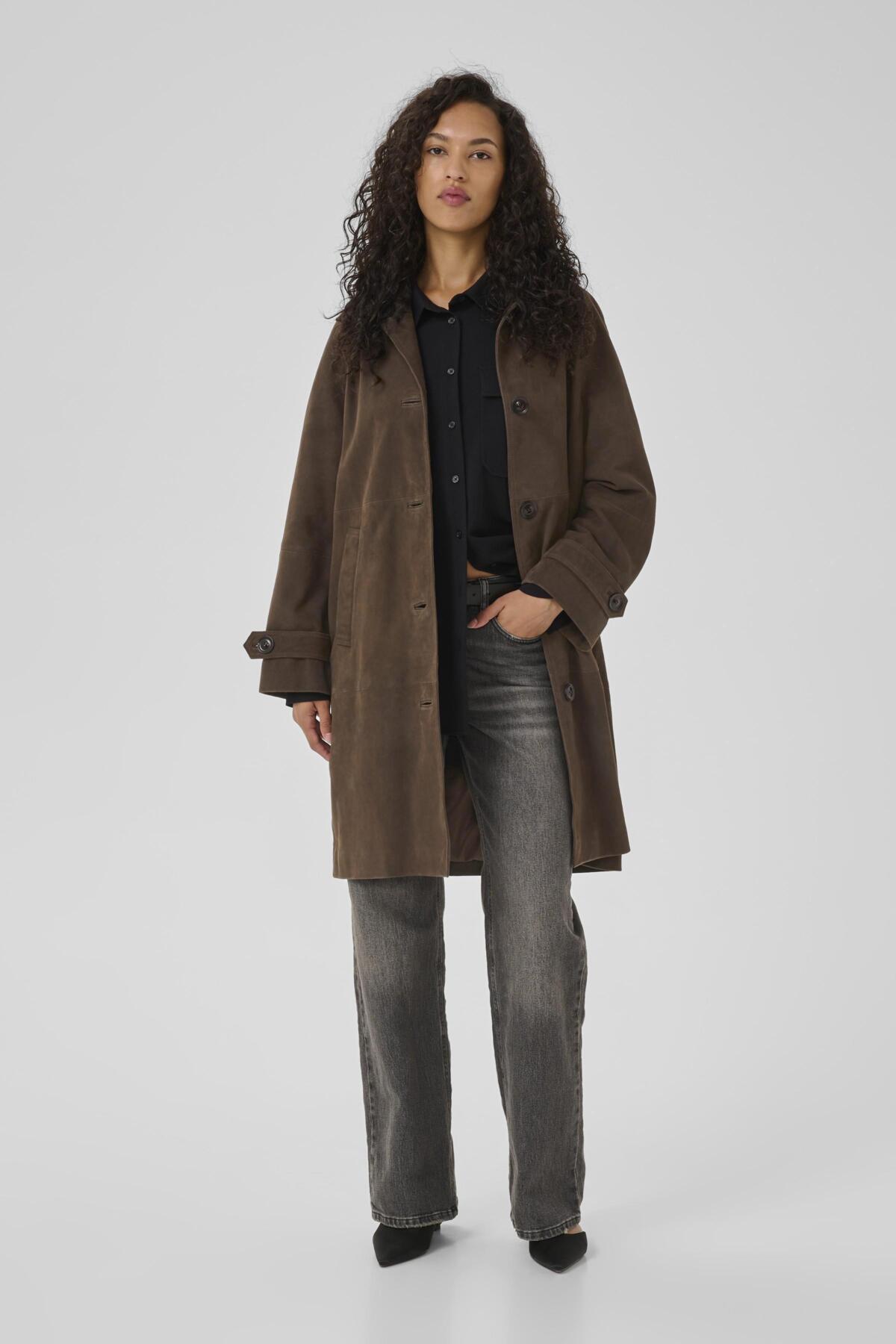 TaraMW Suede Coat Delicioso - 10705270