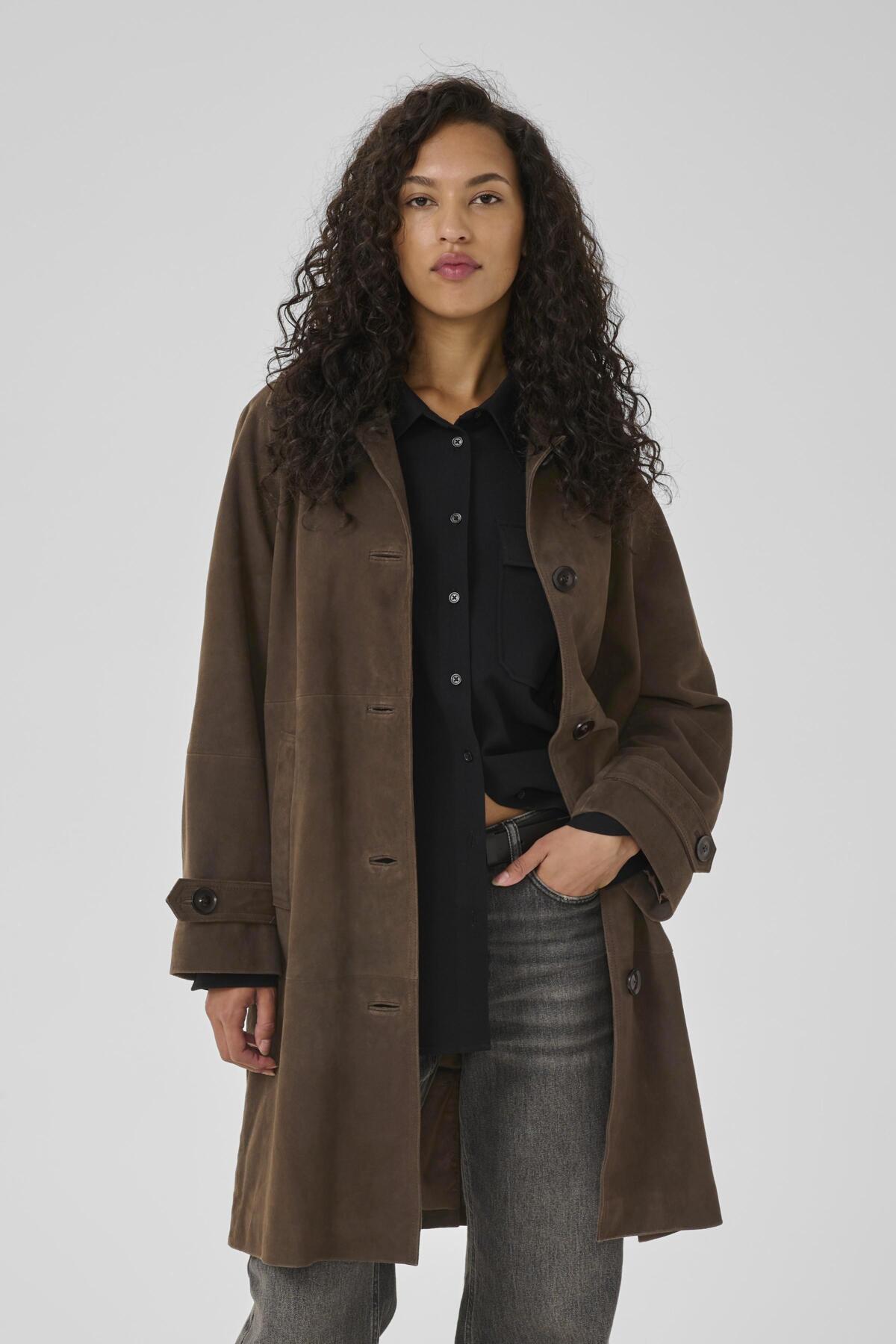 TaraMW Suede Coat Delicioso - 10705270