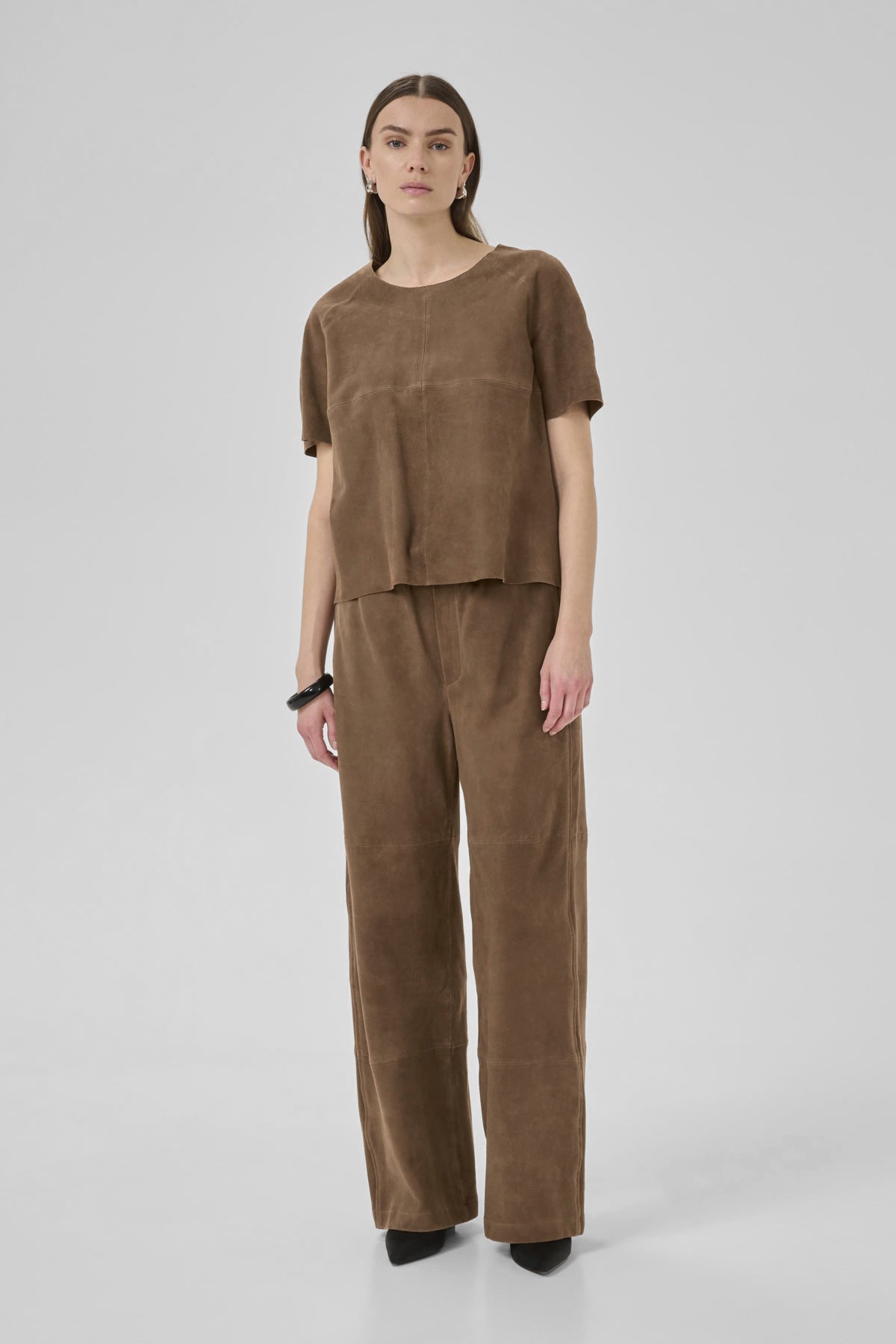 PetraMW Suede Pant Tobacco Brown - 10705272