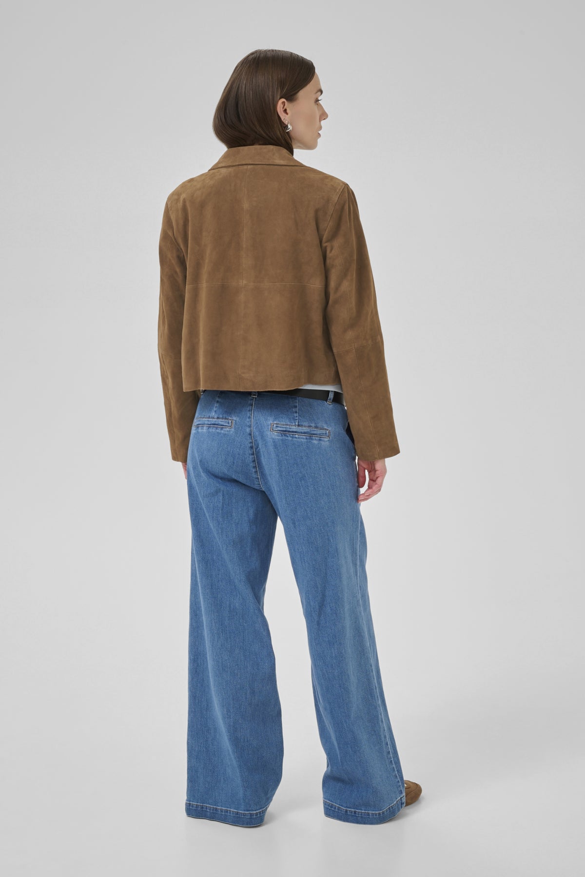 PetraMW Suede Jacket Tobacco Brown - 10705274