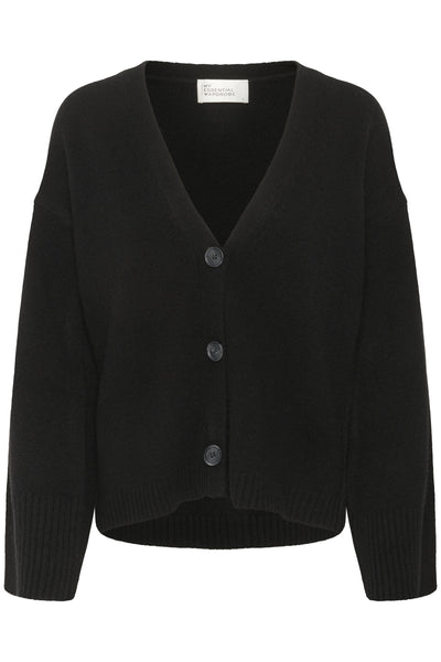 HuxiMW Knit Cardigan Black - 10705283 Thumbnail