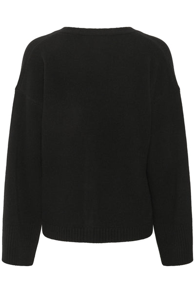 HuxiMW Knit Cardigan Black - 10705283 Thumbnail
