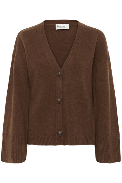 HuxiMW Knit Cardigan Tobacco Brown - 10705283 Thumbnail