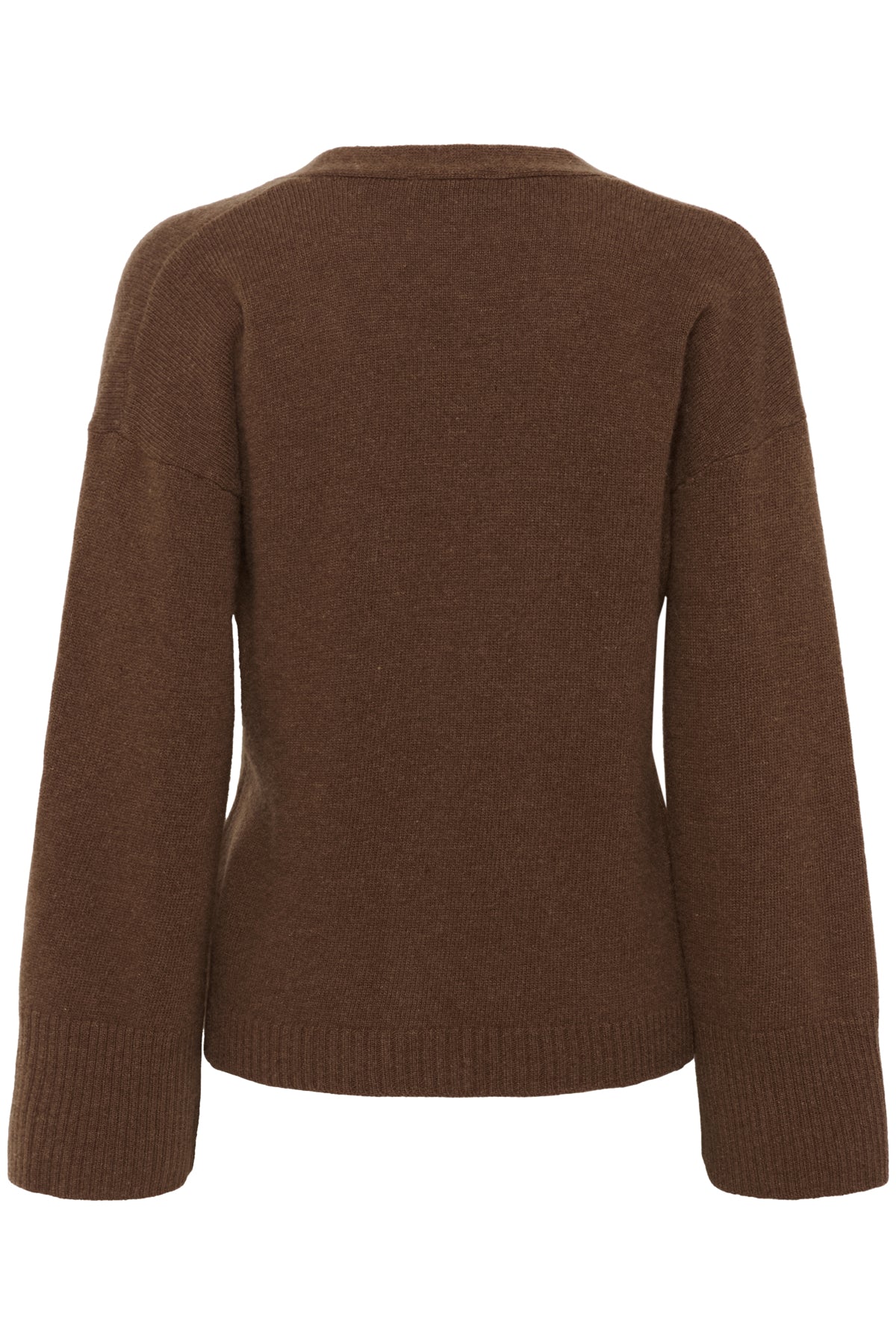 HuxiMW Knit Cardigan Tobacco Brown - 10705283