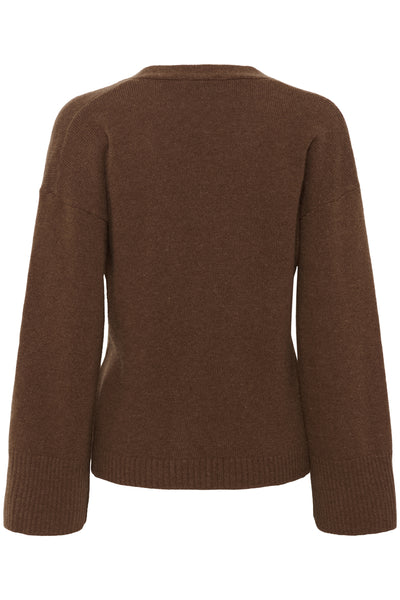 HuxiMW Knit Cardigan Tobacco Brown - 10705283 Thumbnail