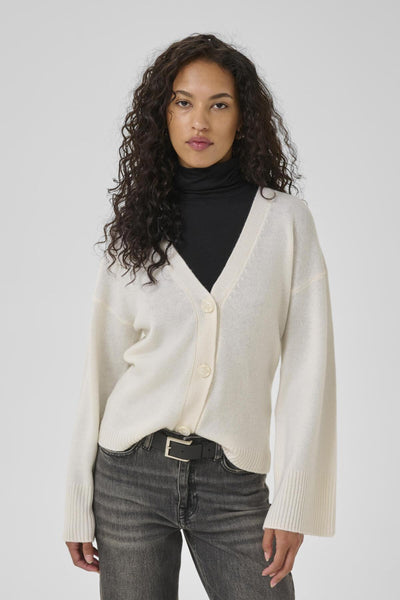 HuxiMW Knit Cardigan Snow White - 10705283 Thumbnail