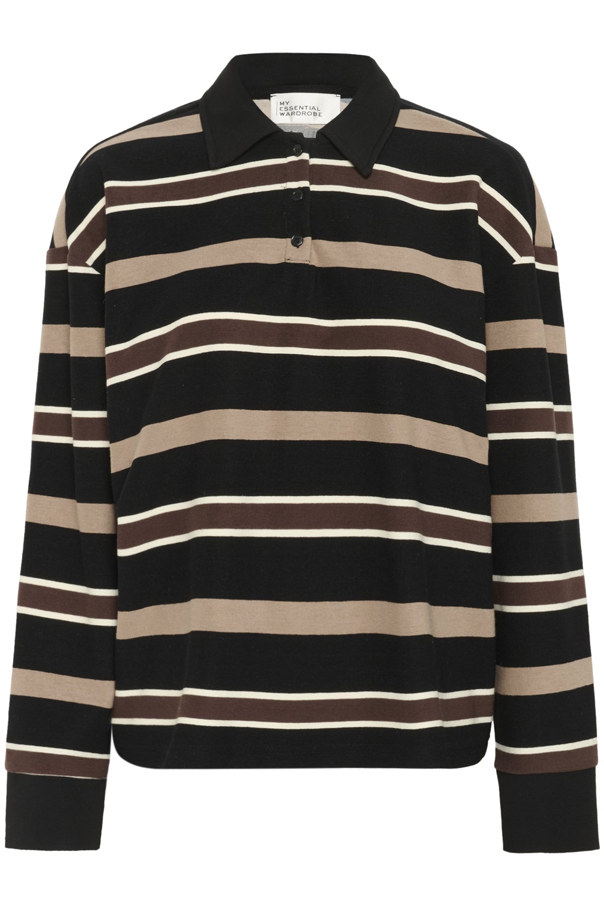 SalinaMW Polo Blouse Black