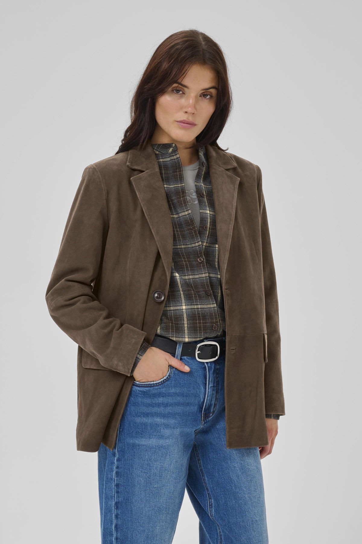 TaraMW Suede Blazer Delicioso - 10705298
