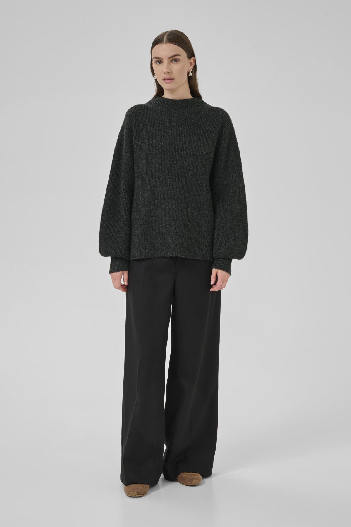 PalomaMW Knit Pullover Dark grey melange
