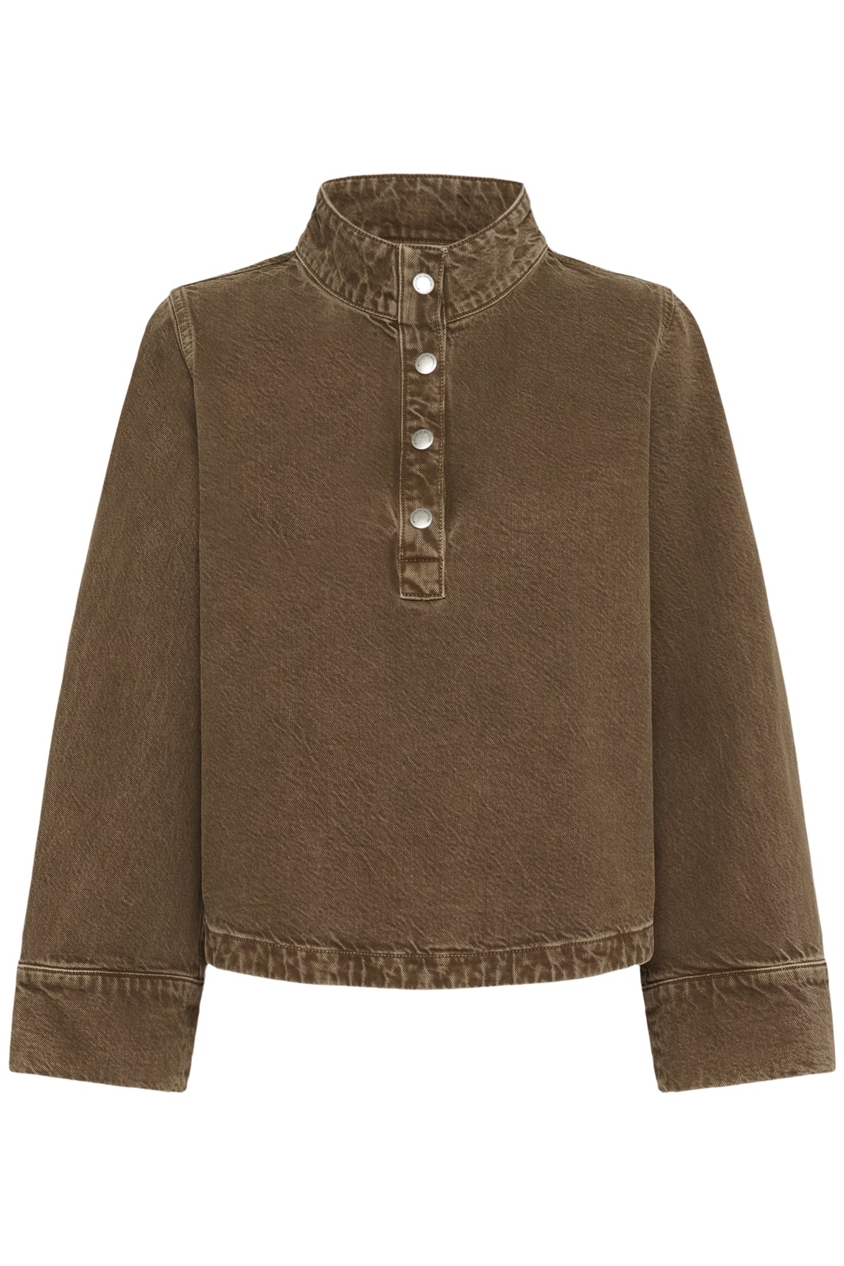 MWAbby 175 Boxy Shirt Tobacco Brown Washed - 10705304