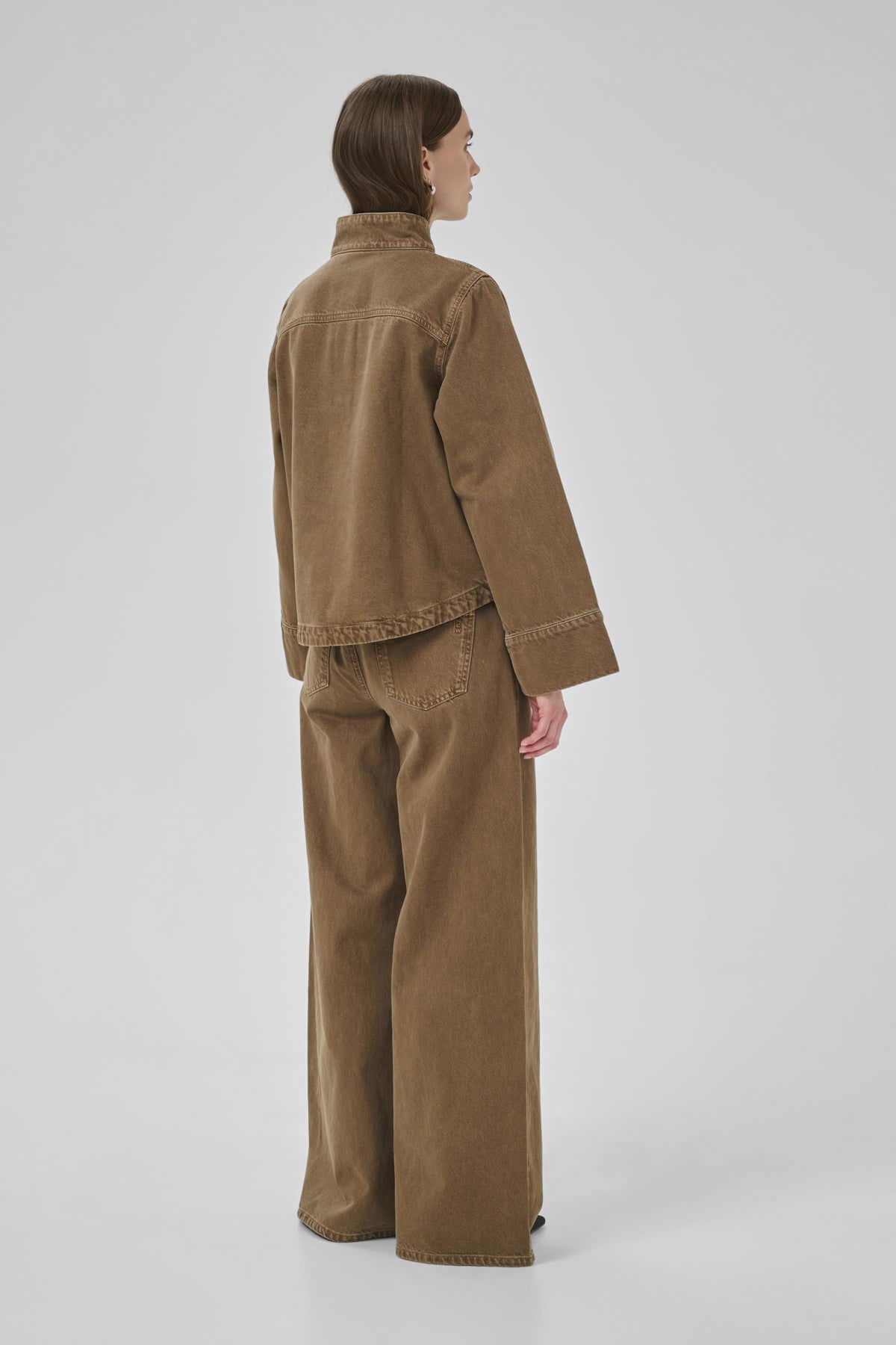 MWAbby 175 Boxy Shirt Tobacco Brown Washed - 10705304