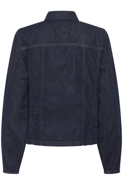 MWFiluca 143 Short Shirt Dark Blue Un-Wash - 10705305 Thumbnail