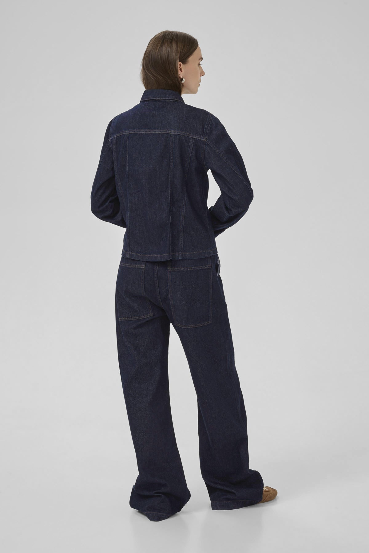 MWFiluca 143 Short Shirt Dark Blue Un-Wash - 10705305