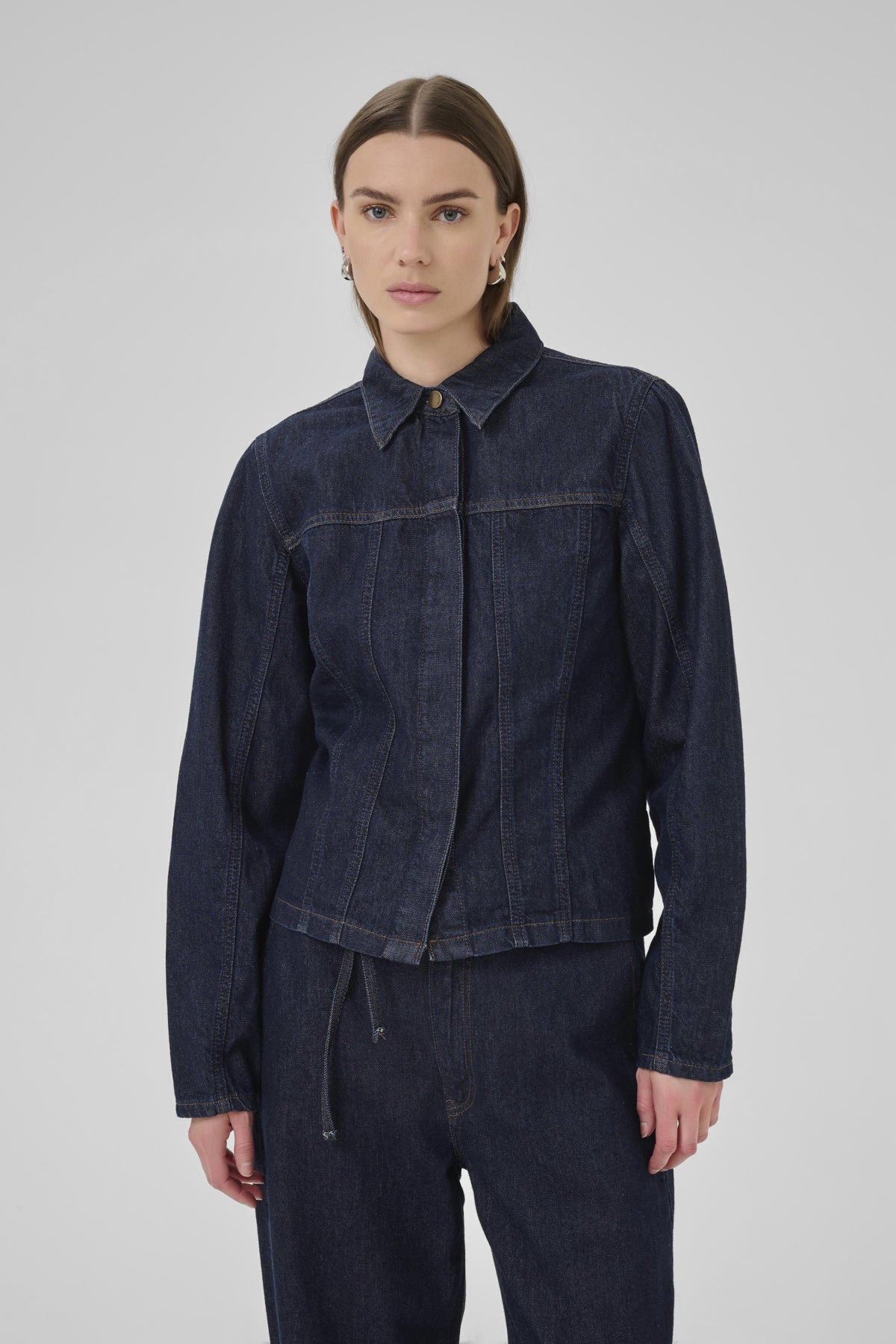 MWFiluca 143 Short Shirt Dark Blue Un-Wash - 10705305