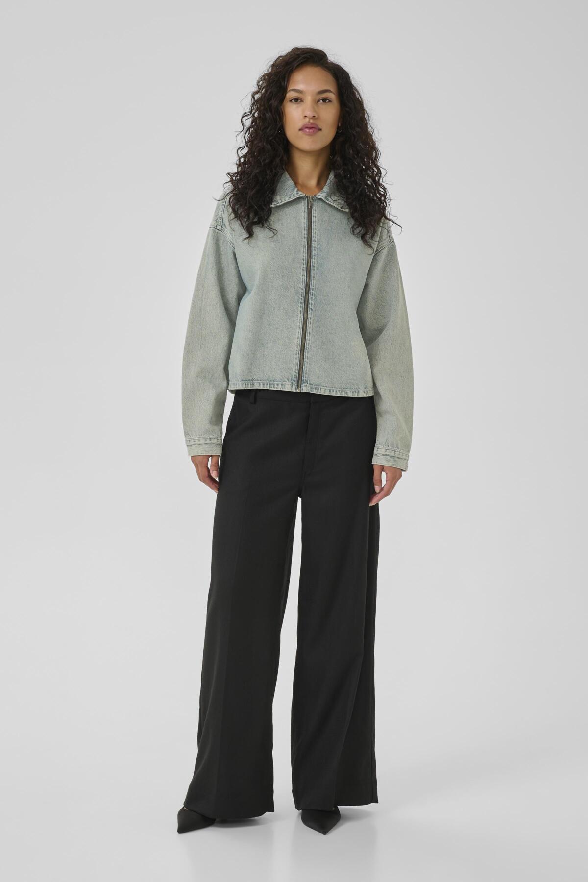 MWMalea 174 Boxy Jacket Light Blue Dirty Wash - 10705307