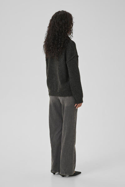 PalomaMW Polo Pullover Dark grey melange - 10705312 Thumbnail