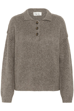 PalomaMW Polo Pullover Brown Melange - 10705312