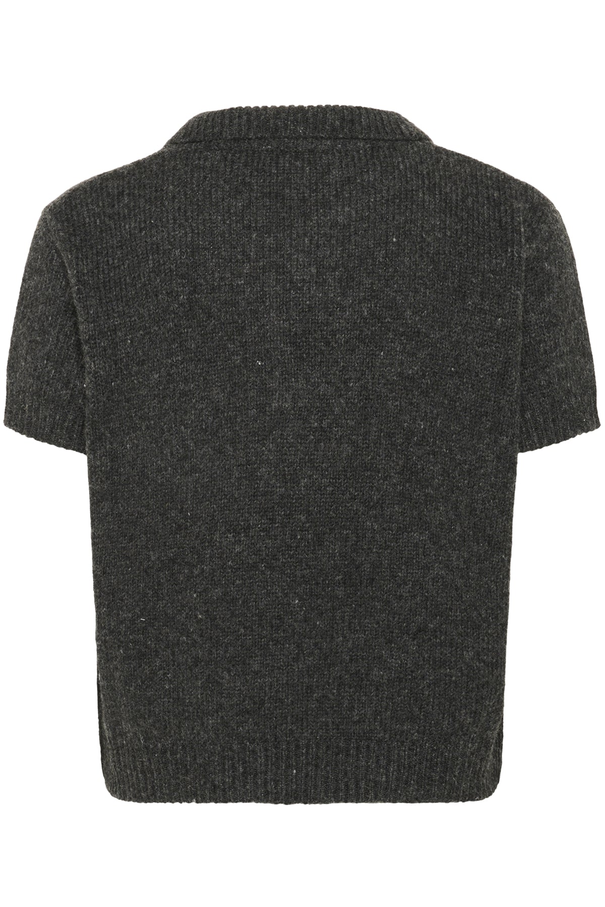 PalomaMW Knit Polo SS Dark grey melange - 10705313