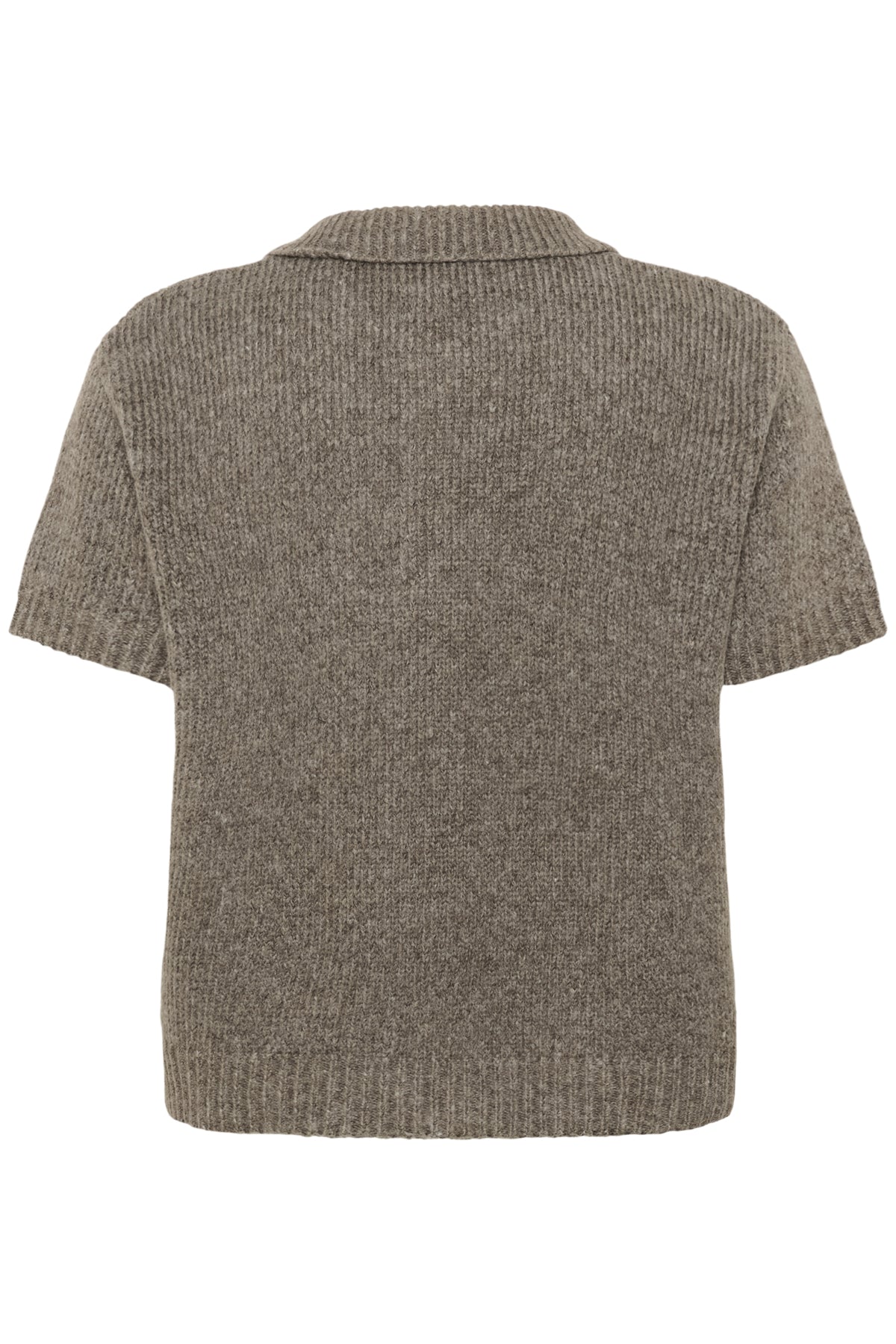 PalomaMW Knit Polo SS Brown Melange - 10705313