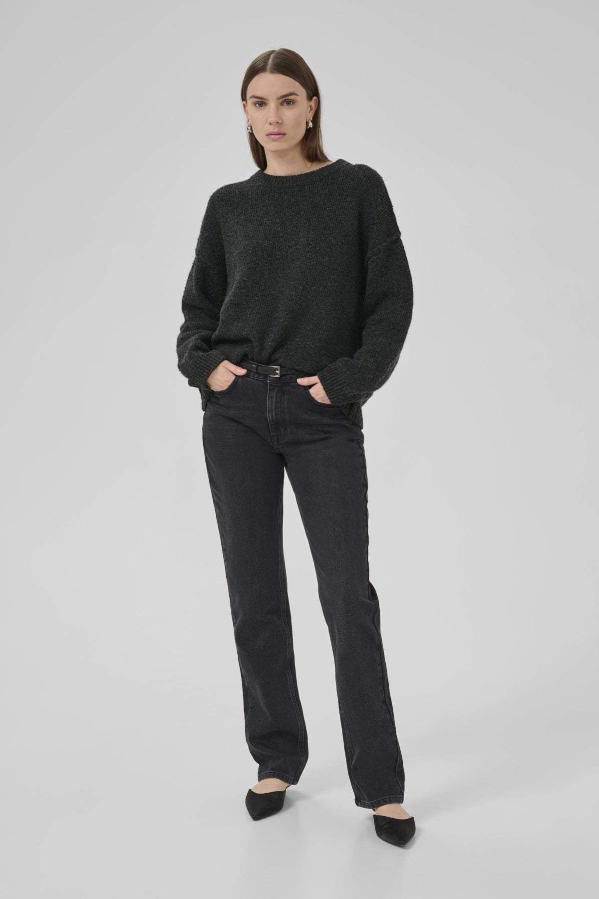 PalomaMW Knit Pullover Dark grey melange - 10705315