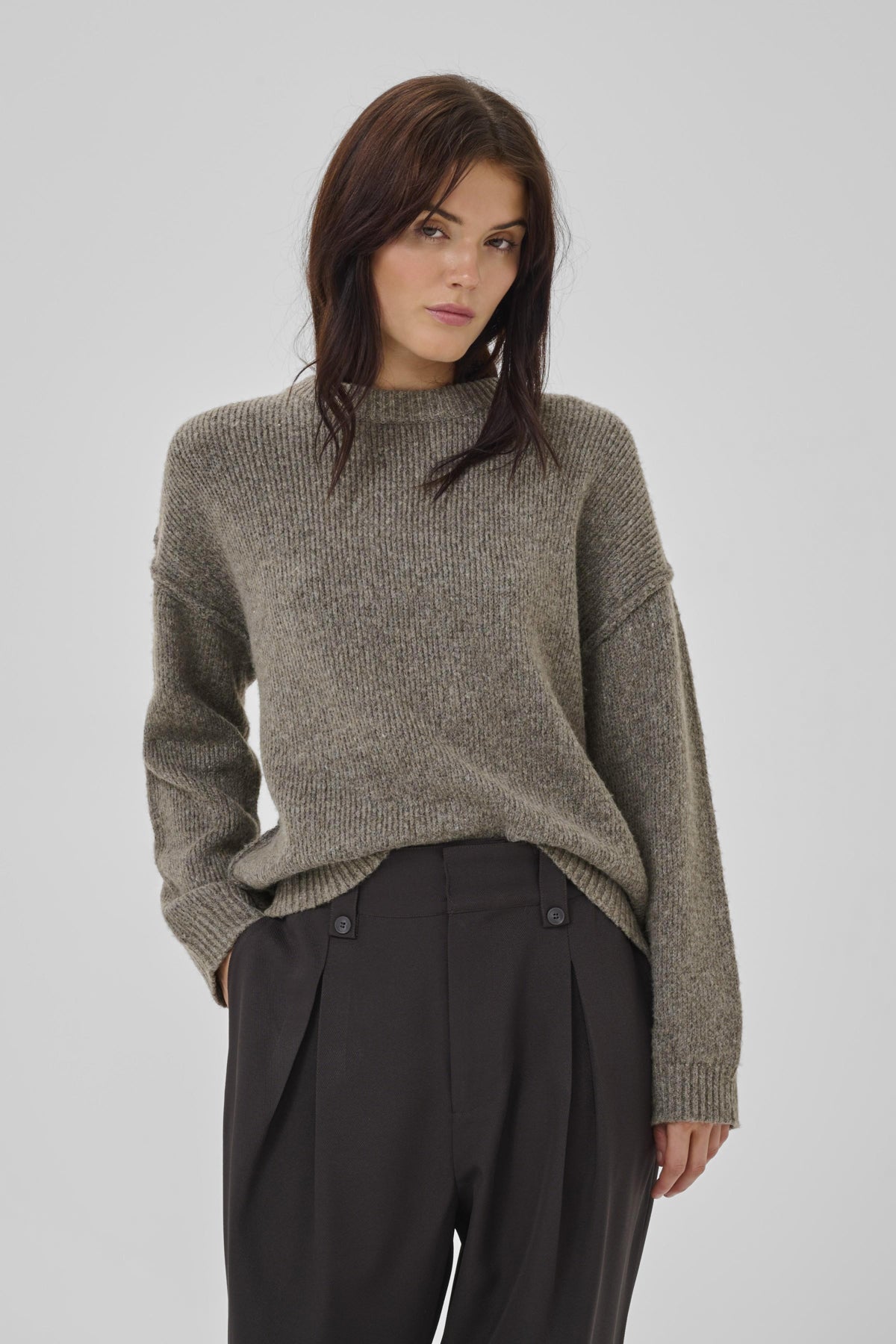 PalomaMW Knit Pullover Brown Melange - 10705315