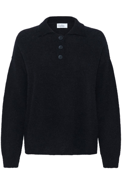 SivaMW Knit Polo Pullover Black - 10705316 Thumbnail