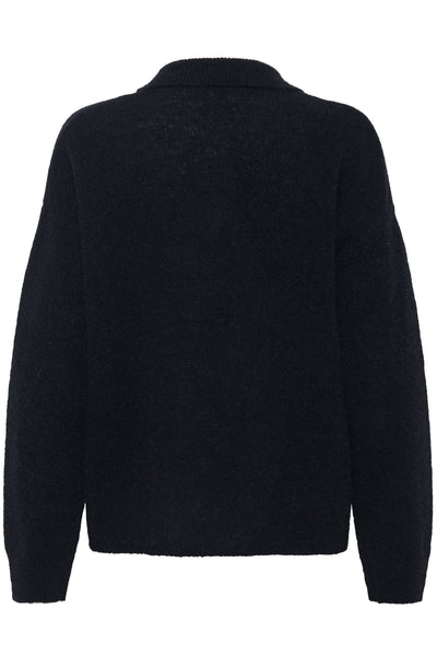 SivaMW Knit Polo Pullover Black - 10705316 Thumbnail