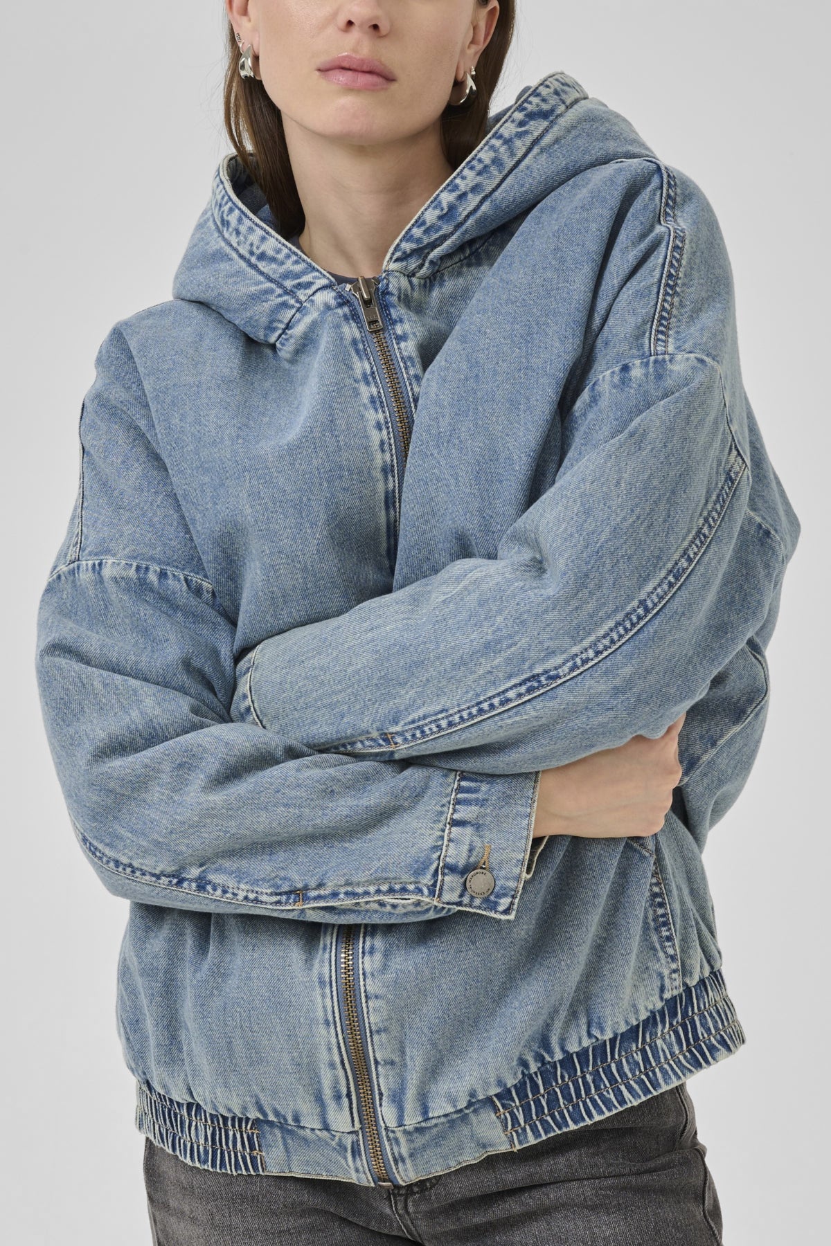 MWOzzie 171 OS Jacket Medium Blue Random Wash - 10705320