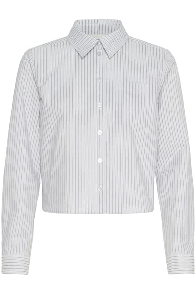 JeanMW Short Shirt PearlBlue Stiped - 10705363 Thumbnail
